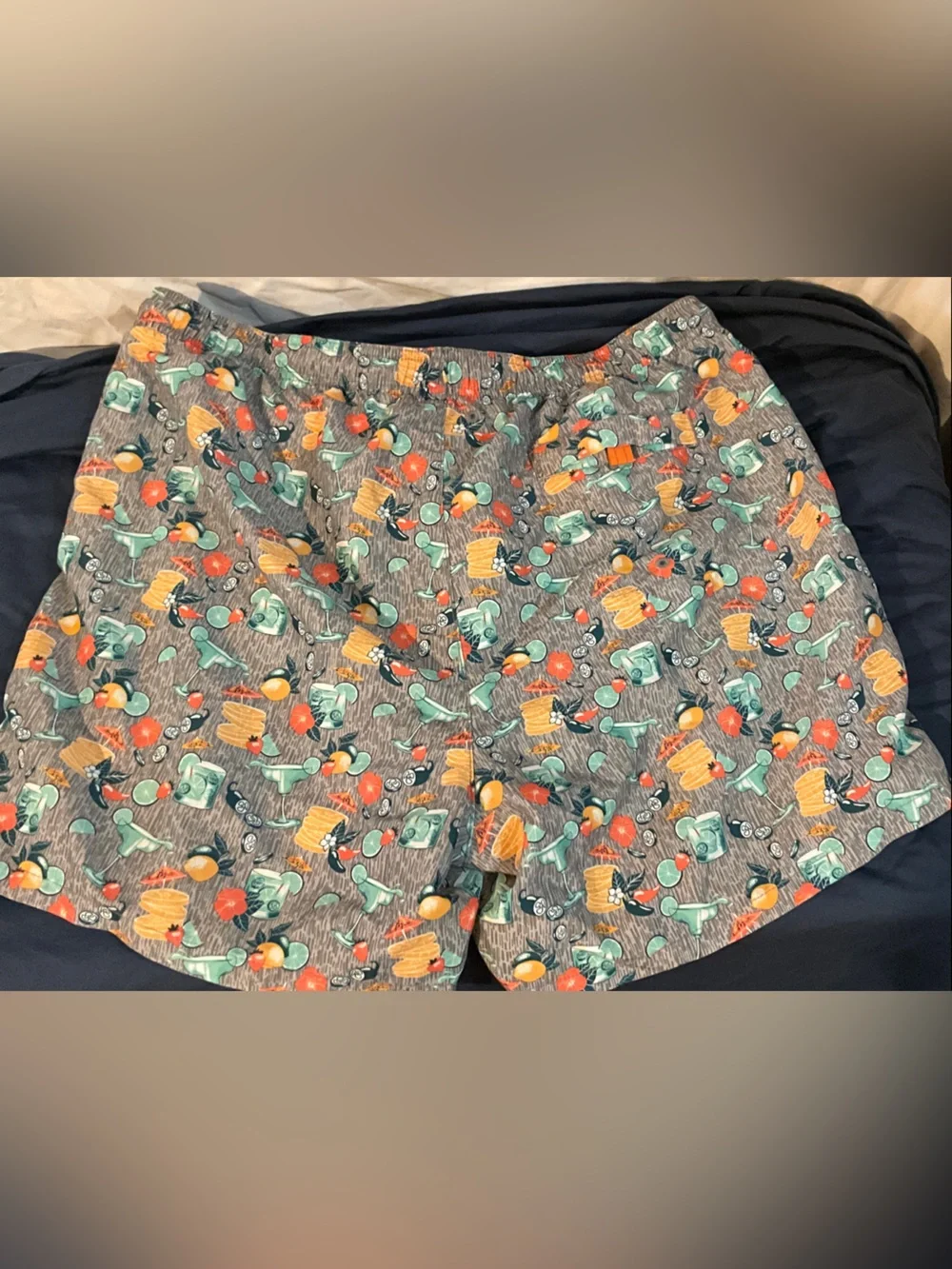 Tommy Bahama Gray Kids Pajama Shorts with Tropical Print